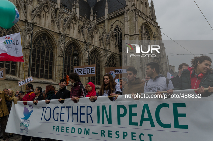 Demonstration " Together in Peace" Brussels