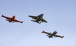 Jesolo Air Show 2019 shows of great aerobatic patrols in Jesolo Lido (Venice) Italy, 15 Se...