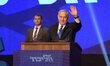 Israeli Prime Minister Benjamin Netanyahu, head of the Likud Party, carries a speach after...