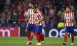 Hector Herrera of Atletico Madrid celebrates after scoring his sides first goal during the...