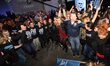 TEL-AVIV, ISRAEL - MARCH 17, 2015: Supporters of 'Yesh Atid' Party celebrate the announcme...