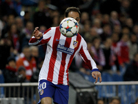 Atletico de Madrid's Spanish Defender Juanfran Torres during the Champions League 2014/15 match between Atletico de Madrid and Bayer Leverku...