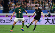 Photo action of Beauden Barrett during Rugby World Cup 2019 Group B game between New Zeala...