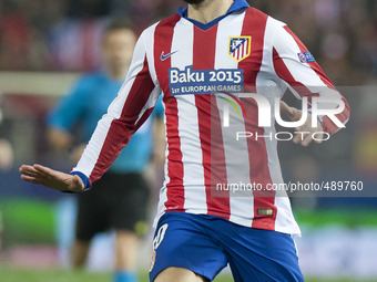 Juanfran nof Atletico Madrid  during the UEFA Champions League round of 16 match between Club Atletico de Madrid and Bayer 04 Leverkusen at...