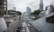 The infrastructure in the area of the building of the Olympic Stadium of Tokyo, who will h...