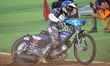 Fredrik Lindgren of Sweden in action   during the ADRIAN FLUX BRITISH FIM SPEEDWAY GRAND P...