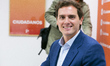 The leader of Citizens Albert Rivera, during the press conference held on Monday at the he...