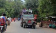 Villagers overloaded in a cehicle as they are going to their nearestweekly market just out...