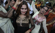 Eunuchs or Hijra as they are commonly called in this part of the world around Kolkata gath...