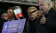 Jaroslaw Kaczynski, the chairman of the Law and Justice party, speaks during the final par...