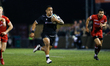   Sinoti Sinoti of Newcastle Falcons powers his way to the try line during the Greene King...