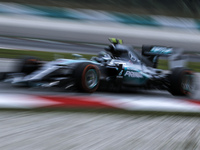  German Nico Rosberg of Mercedes AMG Petronas F1 Team in action during second practice session of Malaysian Formula One Grand Prix at Sepang...