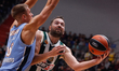 Ian Vougioukas (R) of Panathinaikos OPAP Athens and Vladislav Trushkin of Zenit St Petersb...