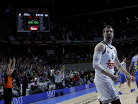 Real Madrid's Argentine player Andres Nocioni during the Turkish Airlines Euroleague 2014/15 match between Real Madrid and Maccabi Tel Aviv,...
