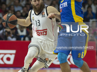 Sergio Rodriguez  player of Real Madrid  during the Euroleague basketball Group E round 12 match Real Madrid vs Macabi Electra Tel Aviv at t...