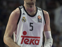Rudy Fernandez player of Real Madrid  during the Euroleague basketball Group E round 12 match Real Madrid vs Macabi Electra Tel Aviv at the...