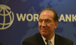 World Bank Group President, David Malpass gestures at a press conference during his three...