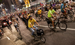 Thousands of cyclists protest in favor of the construction of bike lanes on Paulista Avenu...