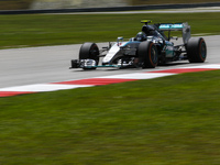 German Nico Rosberg of Mercedes AMG Petronas F1 Team in action during third practice session of the Malaysian Formula One Grand Prix at Sepa...