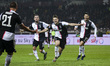 Juventus defender Matthijs De Ligt (4) celebrates after scoring his goal to make it 0-1 du...