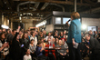 Democratic Presidential hopeful U.S. Sen Amy Klobuchar takes the stage at a campaign stop...