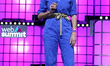 Wikipedias CEO Katherine Maher delivers a speech during the annual Web Summit technology c...