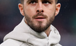 Miralem Pjanic of Juventus looks on during the UEFA Champions League Group D match between...