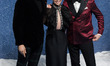 Henry Golding, Emilia Clarke and Paul Feig attend the UK film premiere of 'Last Christmas'...