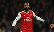     Alexandre Lacazette of Arsenal scores his sides second goal during the Premier League...