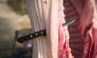 ENG : Butchering a Pig homemade in traditional and ritual italian culture. This ritual is...