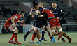  Logovi’i Mulipola of Newcastle Falcons looks for support during the Greene King IPA Champ...