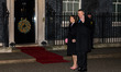 President of Romania Klaus Iohannis and his wife arrive at 10 Downing Street to attend a r...