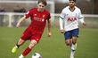 L-R James Norris of Liverpool beats Dilan Markanday  of Tottenham Hotspur during Premier...