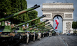 Military parade on the occasion of the French National Day on the Champs Elysees in Paris...