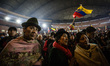Celebration of the Ecuadorian Indians on October 13, 2019 in Quito, Ecuador, after Lenin M...