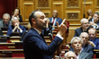 French Prime Minister Edouard Philippe speaks about Pension Reform at the session of quest...