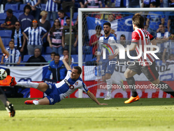 BARCELONA - april 12- SPAIN: Abraham in the match between RCD Espanyol and Athletic Club, for the week 31 of the Liga BBVA, played at the Po...
