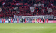 The players of Leverkusen after loosing the UEFA Champions League Group D match between Ba...