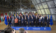 Family photo of the European Leaders. Bulgaria 's Prime Minister Boyko Borissov, Malta 's...