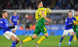 Christoph Zimmermann (6) of Norwich City controls the ball during the Premier League matc...