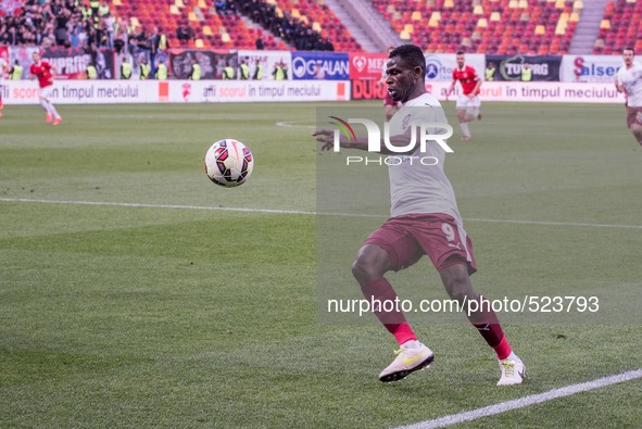 April 11, 2015: Fredua Benson Erchiah #9 of Rapid Bucharest  in action during the Liga I game between  FC Dinamo Bucharest ROU and FC Rapid...