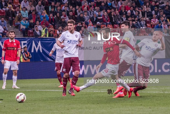 April 11, 2015: Marius Alexe #55 of Dinamo Bucharest  in action during the Liga I game between  FC Dinamo Bucharest ROU and FC Rapid Buchare...