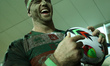 Abraham Steyn of Benetton signing autographs at the end of the rugby Guinness Pro14 match...