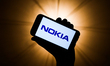 Nokia logo is seen displayed on a phone screen in this illustration photo taken in Krakow,...