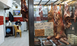 A butcher shop in the Muslim quarter of the old city of Jerusalem, Israel on 10 December 2...