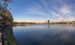 Jacqueline Kennedy Onassis water reservoir in Central Park, Manhattan in New York City. Th...