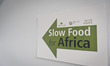 The banner of meeting on the Slow Food Foundation for Biodiversity a thousand gardens in A...