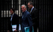 EU chief Brexit negotiator Michel Barnier arrives at 10 Downing Street in central London o...