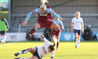  Anna Filbey of Tottenham Hotspur Women slide tackling Adriana Leon of West Ham United Wom...