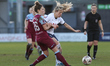  Gemma Davison of Tottenham Hotspur Women being tackled by Laura Vetterlein of West Ham Un...